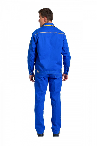 Костюм ЛИДЕР с БР (васильковый/желтый)