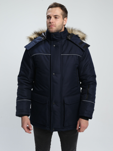 Куртка АЛЯСКА-ЛЮКС зимняя (т.синий)