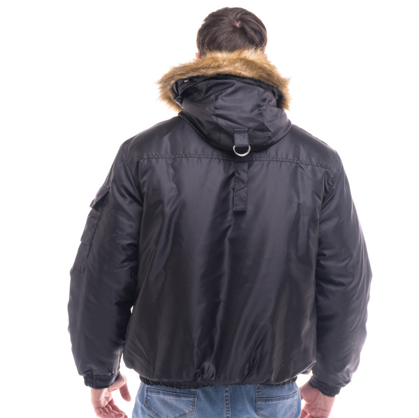 Куртка АЛЯСКА зимняя короткая (черный)