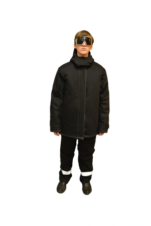 Костюм сварщика ОНИКС СОП 3 кл.защиты зимний с БР (черный)