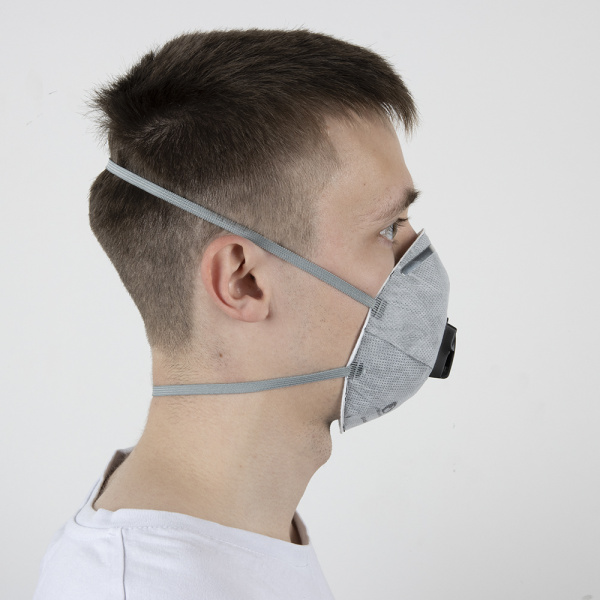 JS-8626 Полумаска Mircon противоаэрозольная с клапаном класс защиты FFP2 NR D ОТГРУЗКА КРАТНО 10 ШТ