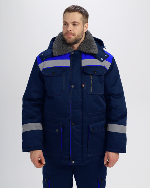 Костюм НЕЙЧ-ПРЕМИУМ зимний с ПК (т.синий/васильковый)