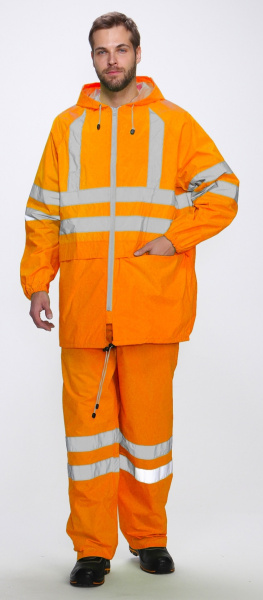 Костюм влагозащитный сигнальный СОП с БР (оранжевый)