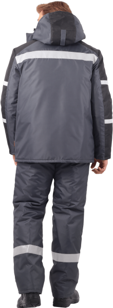 Костюм РОУД зимний с ПК (т.серый/черный)