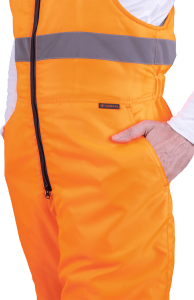 Костюм БРАЙТ зимний с ПК (оранжевый/синий)