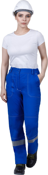 Костюм РАЦИОНАЛИЗАТОР женский с БР (василёк/серый)