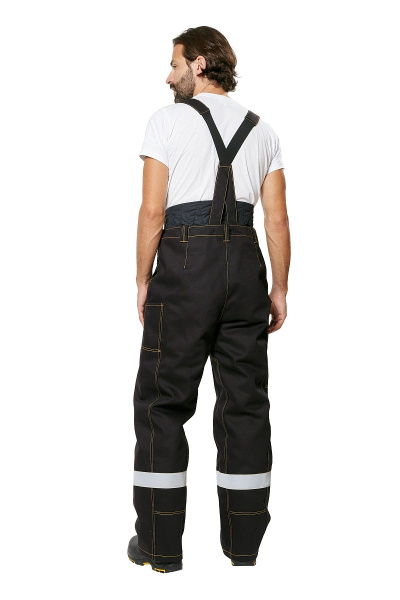 Костюм сварщика ФАЙМЕР 2 зимний с БР (черный/желтый)