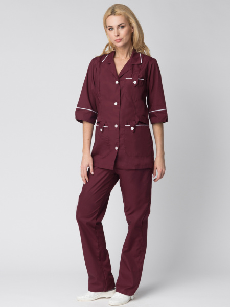 Костюм ДИАНА женский с БР (бордовый)