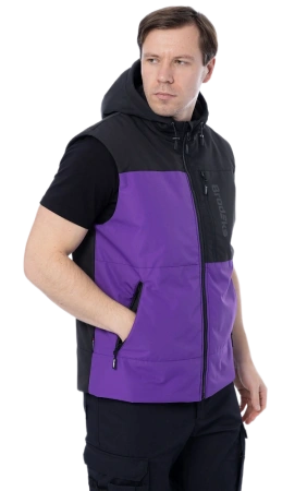 Жилет BRODEKS URBAN KW 133 зимний (фиолетовый/черный)