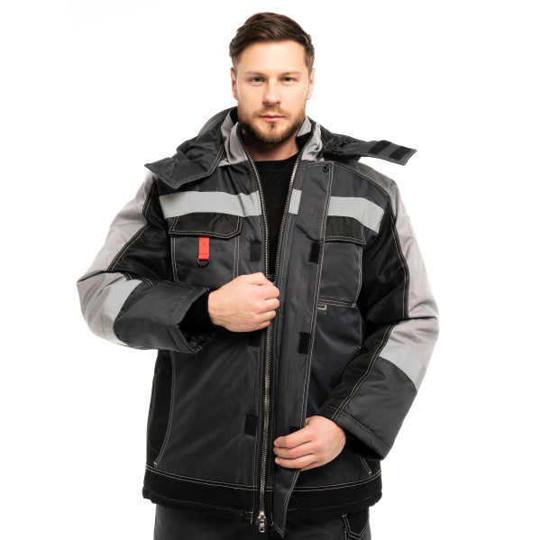 Костюм ЮКОН-МЕМБРАНА с ПК зимний (серый)