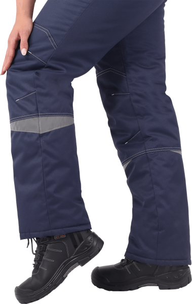 Костюм КМ-10 ЛЮКС жен. зимний c БР (василек/т.синий)