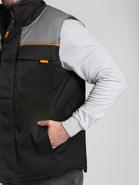 Жилет ФЛОФТ зимний (черный/серый)