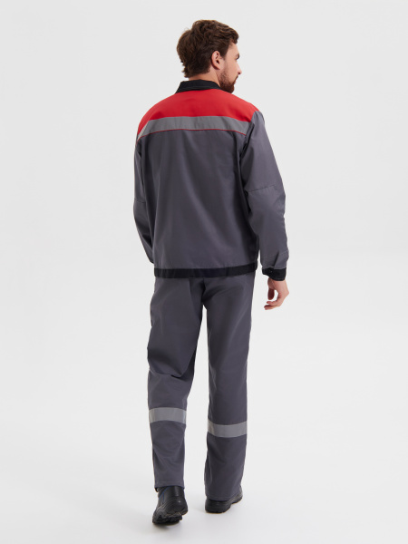 Костюм КОРПУС с ПК (т.серый/черный/красный)