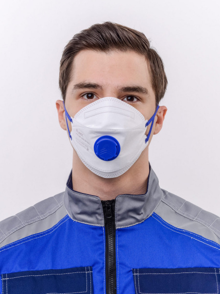 Респиратор DSK 3D 5521 НК трехпанельный с клапаном FFP2 NR D ОТГРУЗКА КРАТНО 30 ШТ