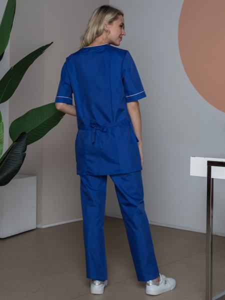 Костюм ВЕРА женский с БР (васильковый)