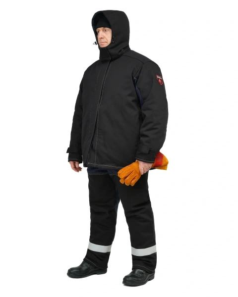 Костюм сварщика ОНИКС СОП 3 кл.защиты зимний с БР (черный)