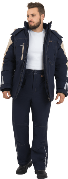 Брюки ХАЙ-ТЕК зимние (синий)