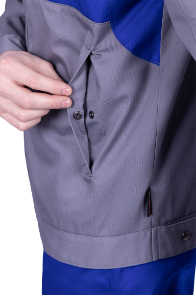 Куртка СТРОНГ (серый/васильковый)