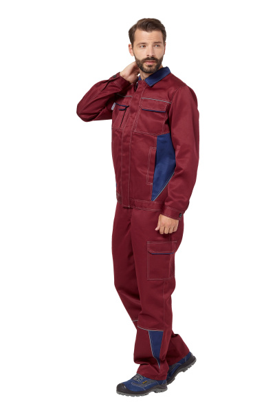 Костюм СТРАЙК 2 с ПК (бордовый/т.синий)