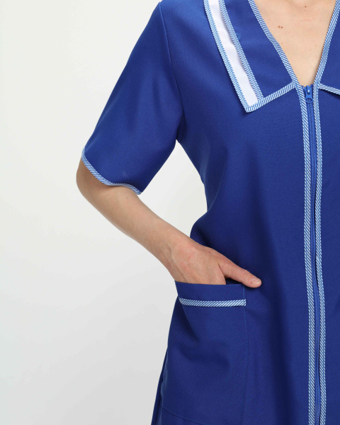 Халат САКУРА женский (васильковый)