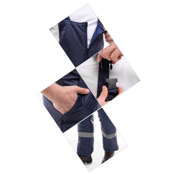 Полукомбинезон СТАНДАРТ зимний с СОП оксфорд (т.синий)