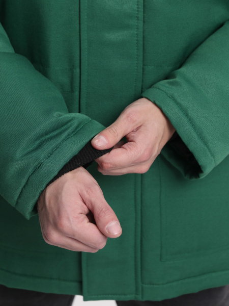 Куртка БРИГАДА NEW зимняя (зеленый/лимонный)