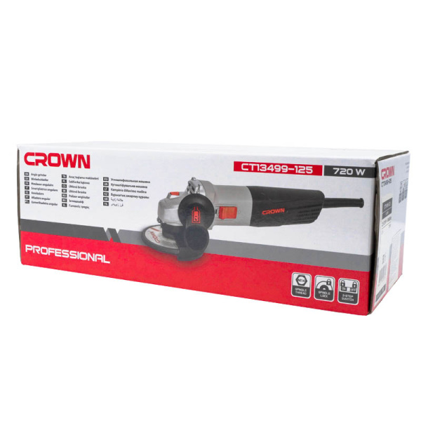Угловая шлифовальная машина CROWN CT13499-125 720Вт 125мм