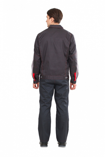 Костюм Фаворит-1 Премиум, брюки, т.серый/св.серый