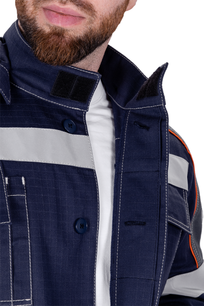 Костюм МЕГАСТАТОЙЛ NEW с БР (т.синий/серый/оранжевый)