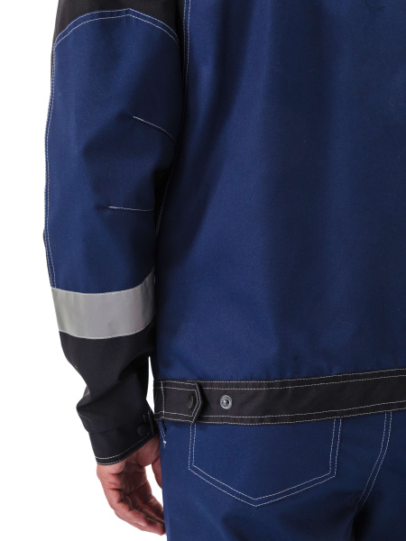 Костюм ВОЛГАРЬ с БР (т.синий/черный)