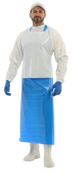 Фартук ЛАРИСАН КОМБО ПУ с рукавами 90x140см (синий)