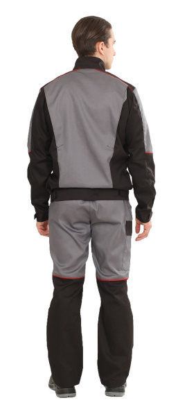 Костюм СЕРВИС NEW с ПК (серый/черный)