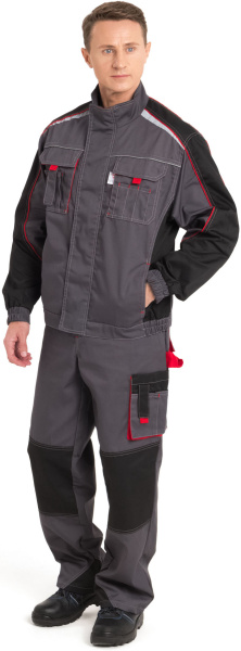 Костюм КОСТА, с БР (т. серый/чёрный/красный)