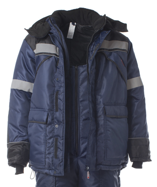 Костюм ПАМИР(ЭЛЬБРУС) зимний с СОП с ПК (т.синий/черный)