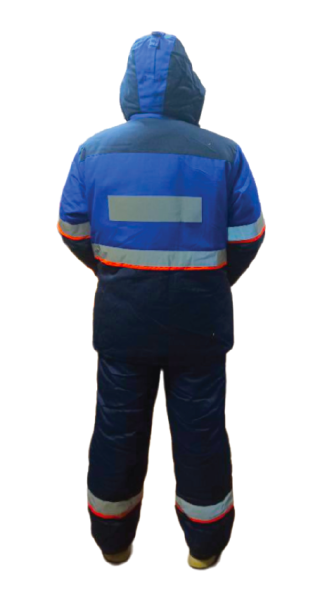 Костюм зимний 4 особый с ПК с СОП (т.синий/синий/оранжевый)