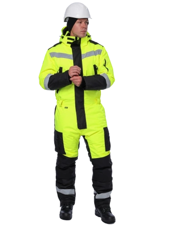 Комбинезон BRODEKS KW 505 зимний (желтый/черный)