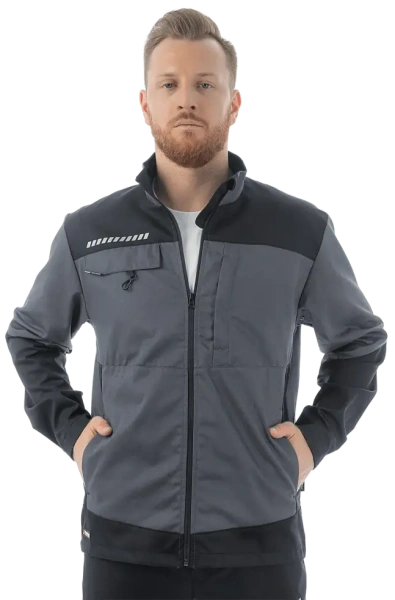 Куртка BRODEKS KS 234 (серый/черный) с вашим логотипом