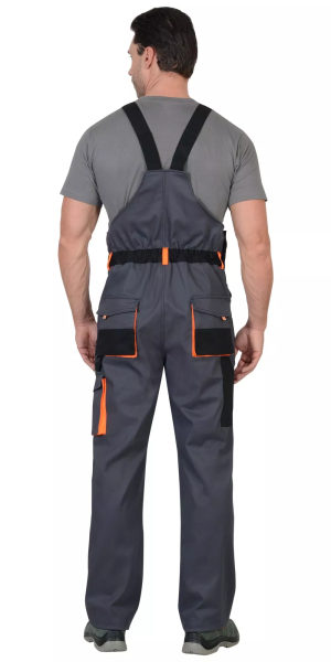 Полукомбинезон СИРИУС-МАНХЕТТЕН стрейч (т.серый)