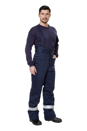 Костюм СП08-З/V-2 зимний защитный от электродуги с БР (оранжевый/синий)