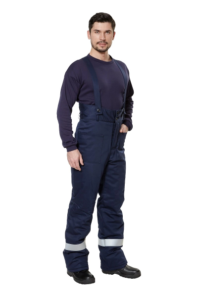 Костюм СП08-З/V-2 зимний защитный от электродуги с БР (оранжевый/синий)