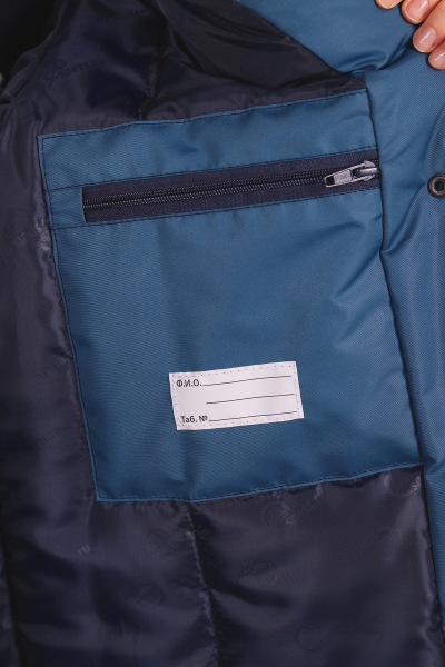 Куртка ВИРАЖ НЕО женская зимняя (морская волна/т.синий)