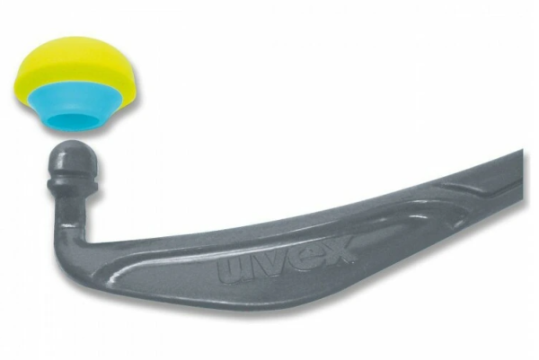 Беруши UVEX ИКС-КАП на скобе (лайм/синий)