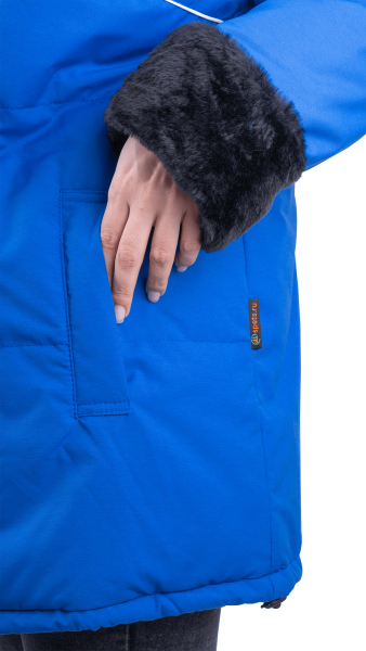 Куртка ЗИМУШКА женская зимняя (васильковый)