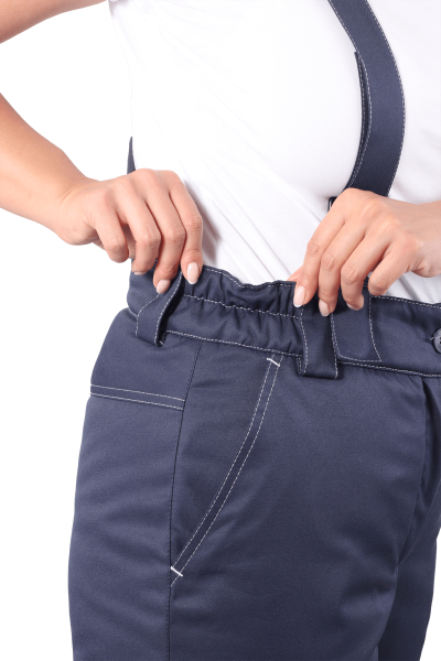 Костюм КМ-10 ЛЮКС жен. зимний c БР (василек/т.синий)