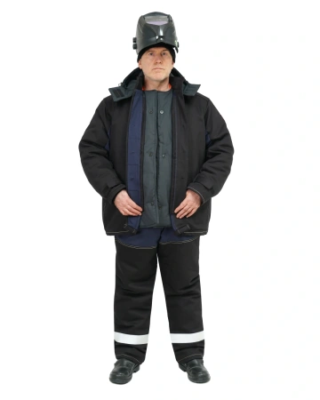 Костюм сварщика ОНИКС СОП 3 кл.защиты зимний с БР (черный)