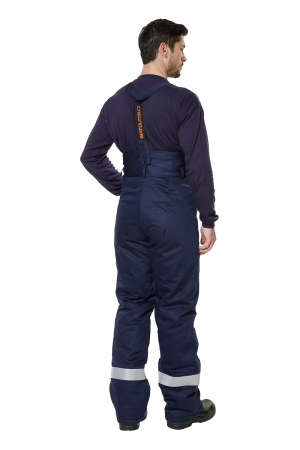 Костюм СП08-З/V-2 зимний защитный от электродуги с БР (оранжевый/синий)