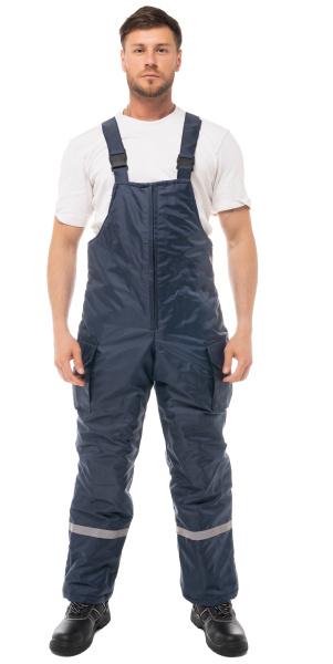 Костюм БАЛТИКА зимний с ПК (т.синий/серый)