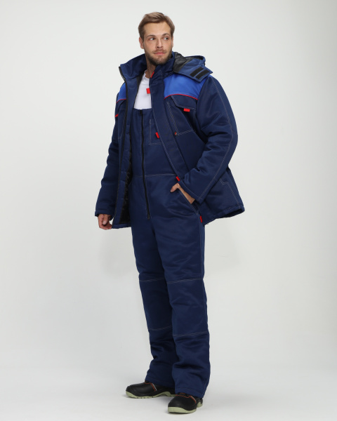 Костюм ФЛОФТ-2 зимний с ПК (т.синий/васильковый)