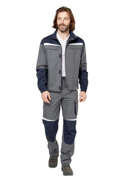 Куртка антистатическая ФЕСТ (серый/синий)