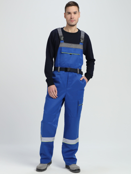 Костюм ПРАКТИК-2 СОП CH с ПК (васильковый/серый)